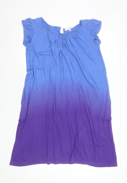 Jigsaw Girls Blue Purple Ombre Jersey T-Shirt Dress 12-13 Years