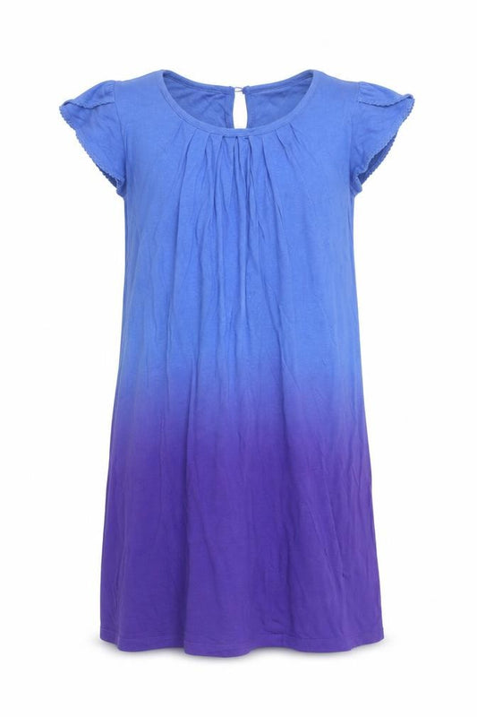 Jigsaw Girls Blue Purple Ombre Jersey T-Shirt Dress 12-13 Years