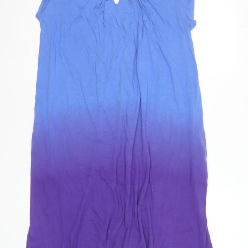 Jigsaw Girls Blue Purple Ombre Jersey T-Shirt Dress 12-13 Years