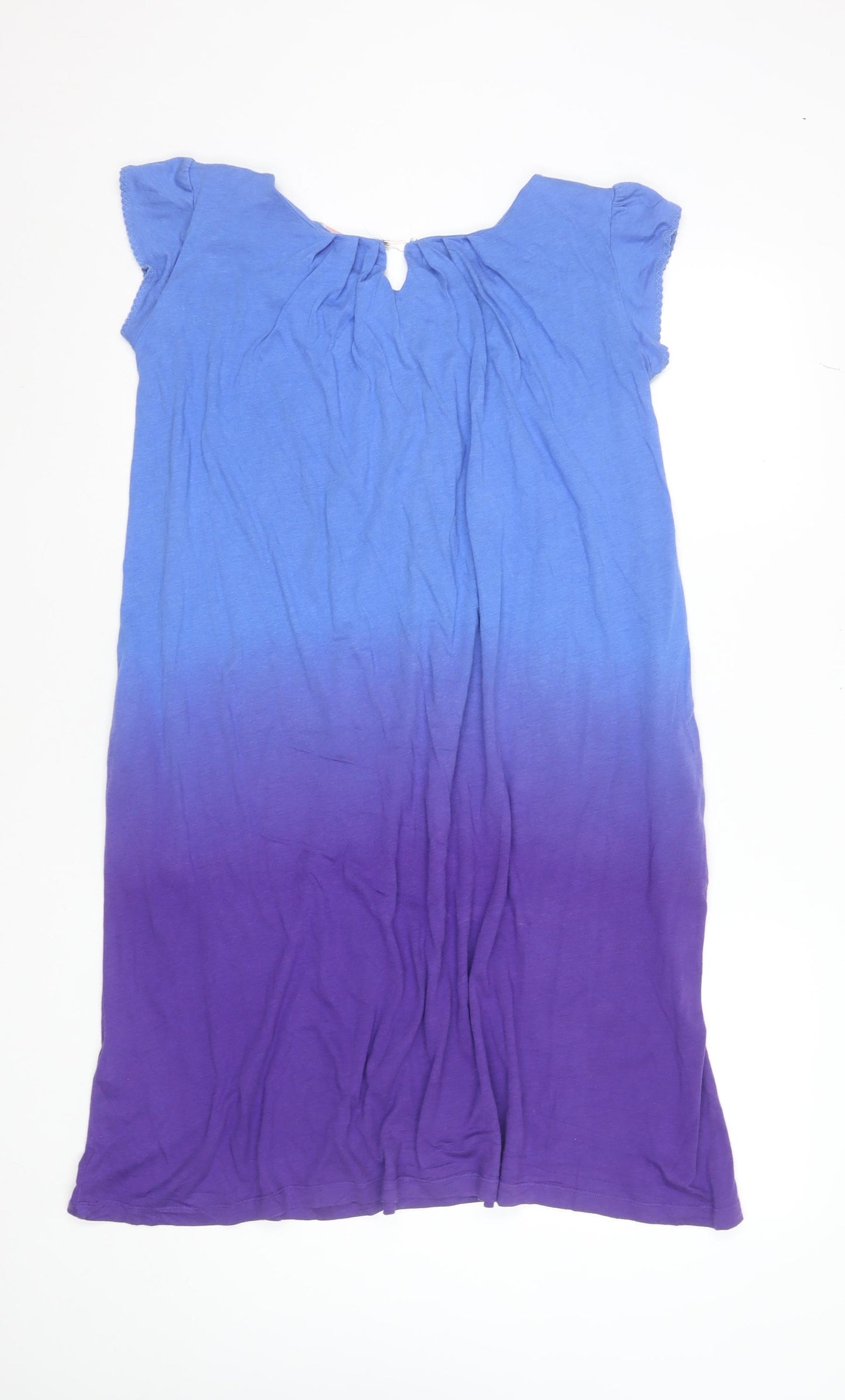 Jigsaw Girls Blue Purple Ombre Jersey T-Shirt Dress 12-13 Years