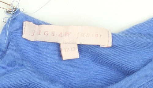 Jigsaw Girls Blue Purple Ombre Jersey T-Shirt Dress 12-13 Years