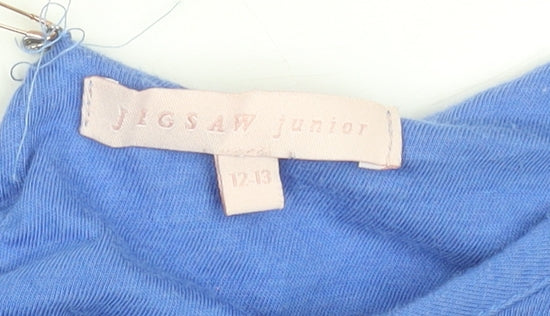 Jigsaw Girls Blue Purple Ombre Jersey T-Shirt Dress 12-13 Years
