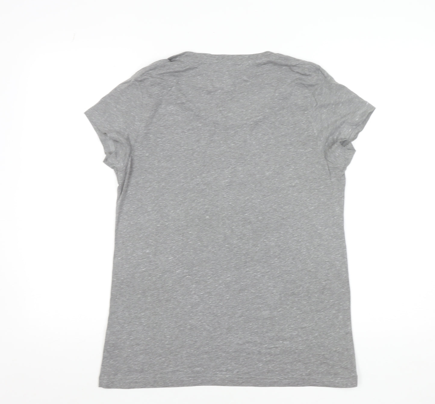 Jack Wills Womens Grey Basic Short Sleeve T-Shirt UK 12