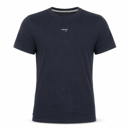 Weekend Offender Men's Navy Blue Cotton Crew Neck T-Shirt M