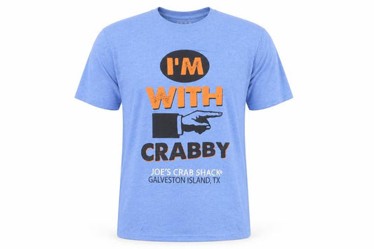 Front view of Landry’s Men’s Blue XL Crew Neck Funny Graphic T-Shirt