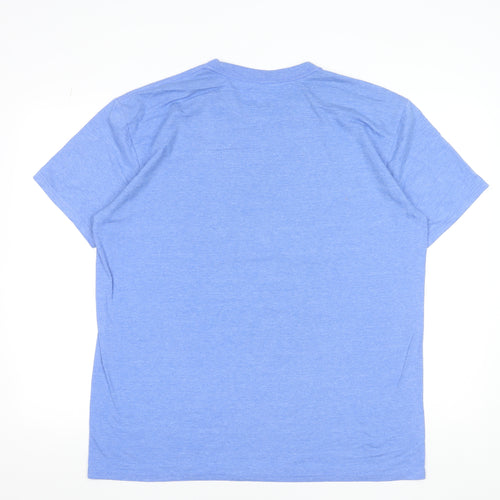 Landry’s Men’s Blue XL Crew Neck Funny Graphic T-Shirt