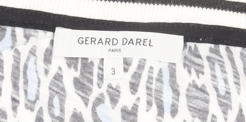 Gerard Darel Womens Multicoloured Animal Print T-Shirt Size 12