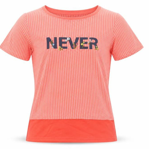 Voir Jeans Women's Pink Striped Sequin T-Shirt Size S