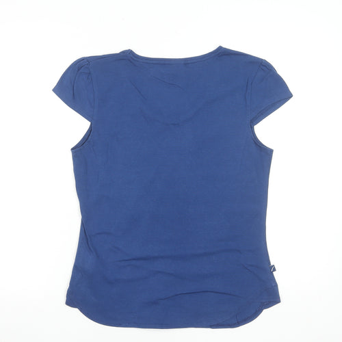 LA Gear Women's Blue V-Neck Short Sleeve T-Shirt Size 14