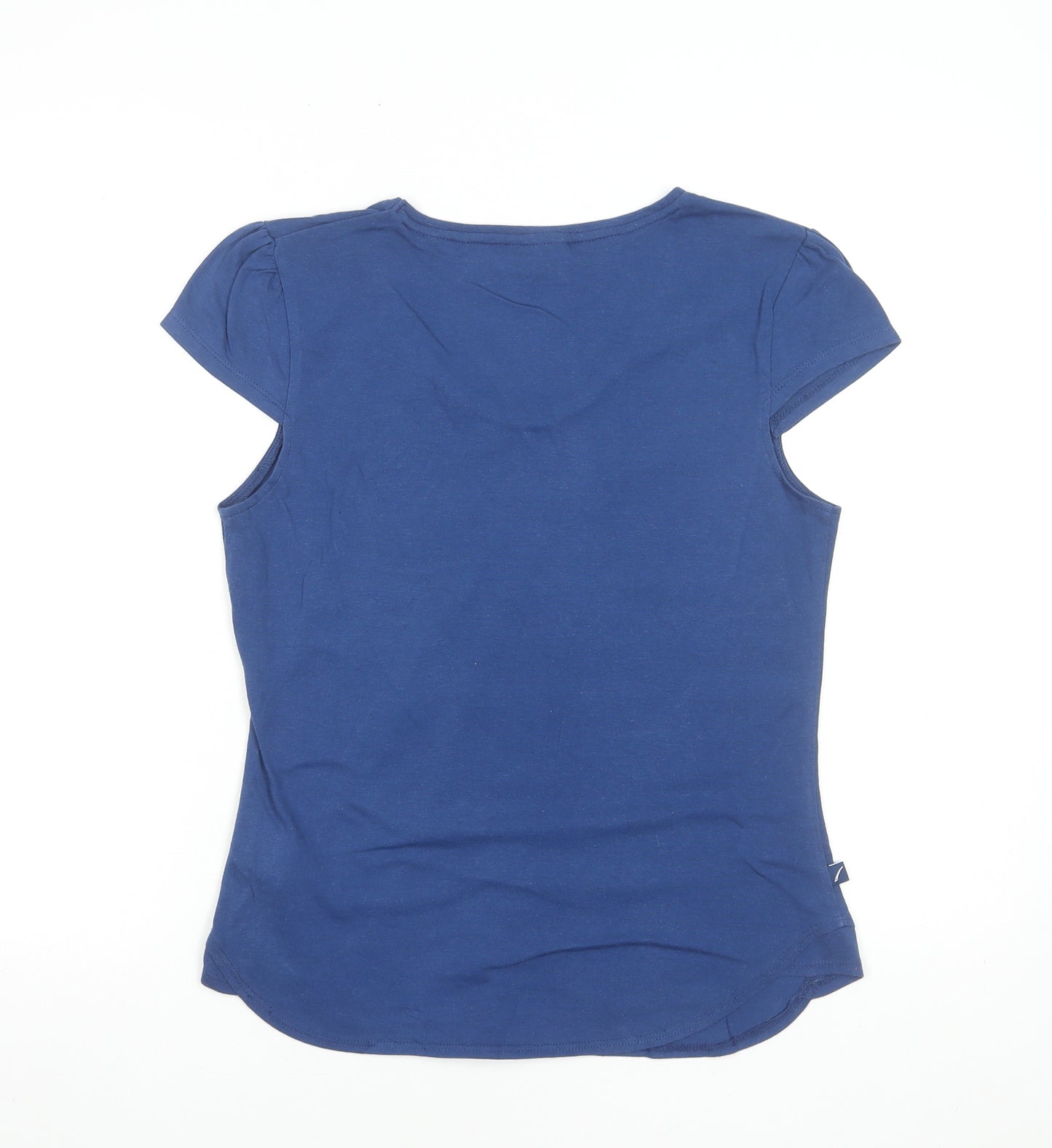 LA Gear Women's Blue V-Neck Short Sleeve T-Shirt Size 14
