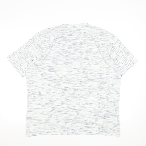 James Pringle Men's White Large Crew Neck Cotton T-Shirt