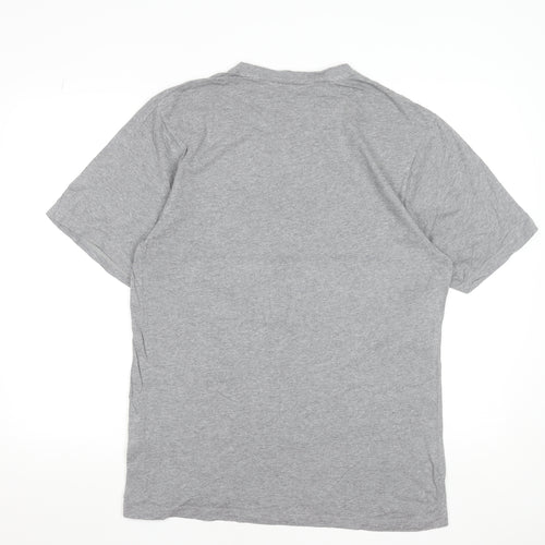 Peter Storm Men’s Grey Union Jack Graphic Cotton T-Shirt Size M