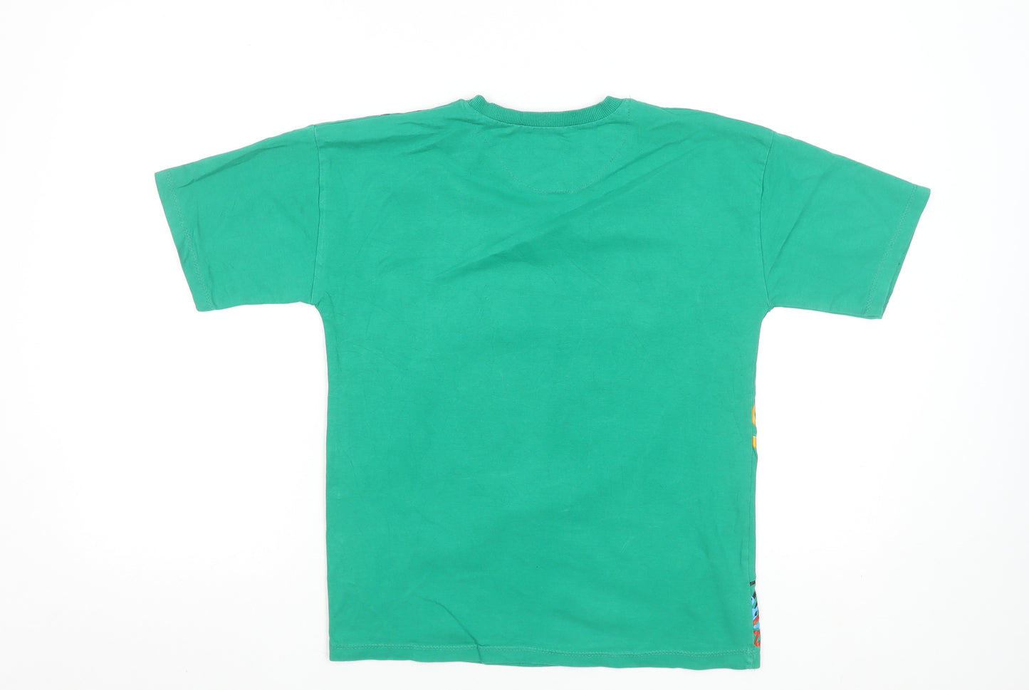 L.chicco Boys Green Hip Hop Graphic Print Cotton T-Shirt 12 Years