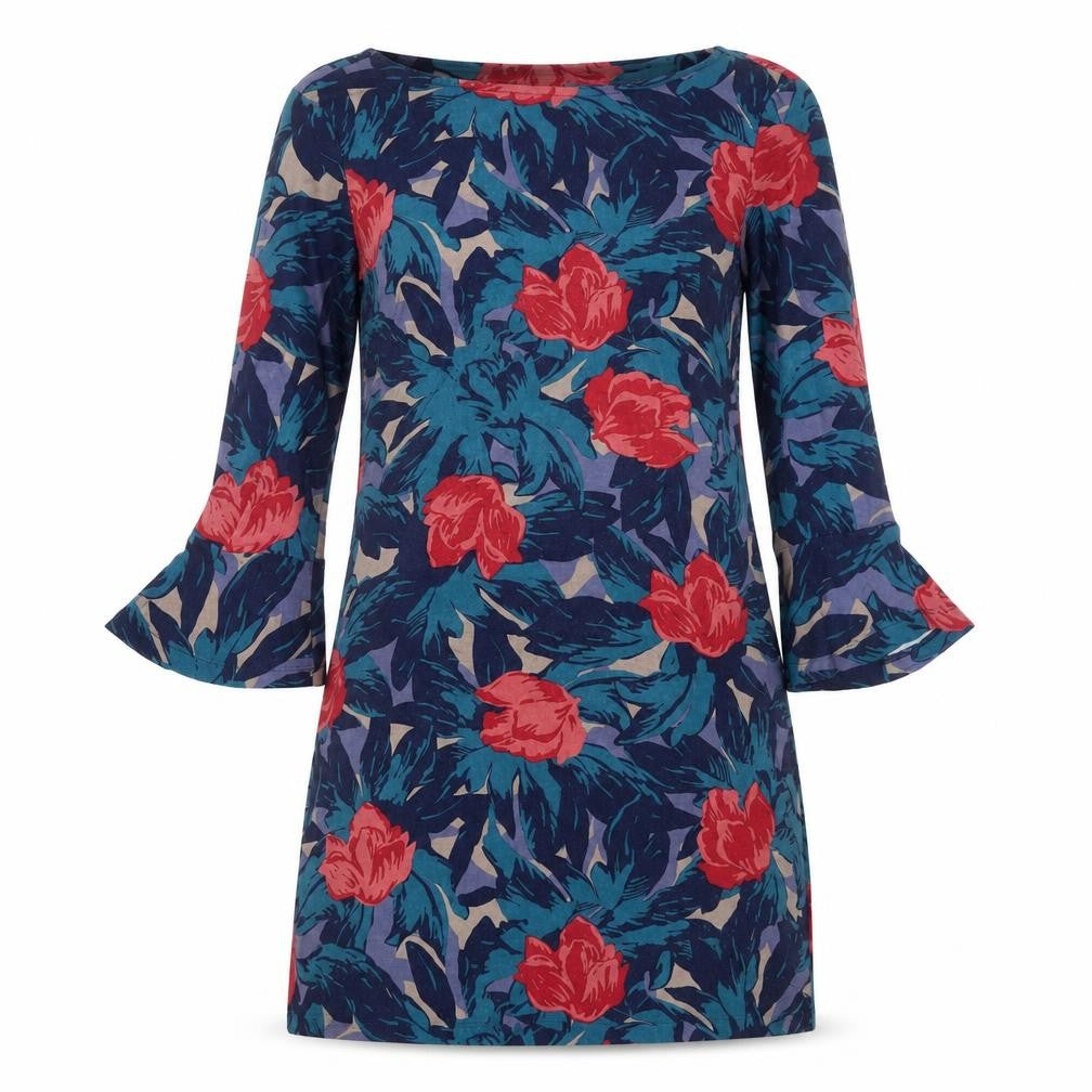 Lily and Me Women’s Multicoloured Floral Shift Dress Size 12