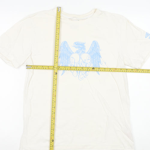 Umbro Men's White Graphic Sports T-Shirt Size L Short Sleeve Cotton