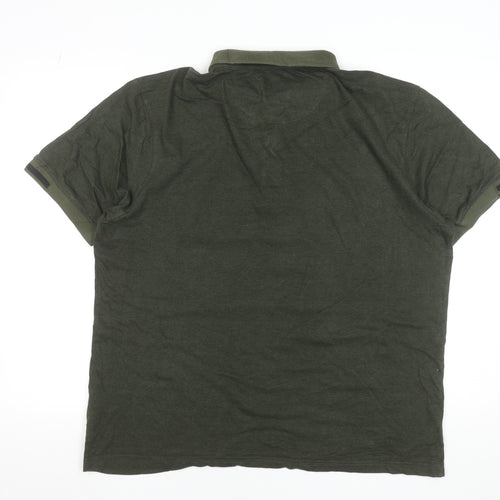 Farah Men's Green 2XL Cotton Modern Fit Polo Shirt
