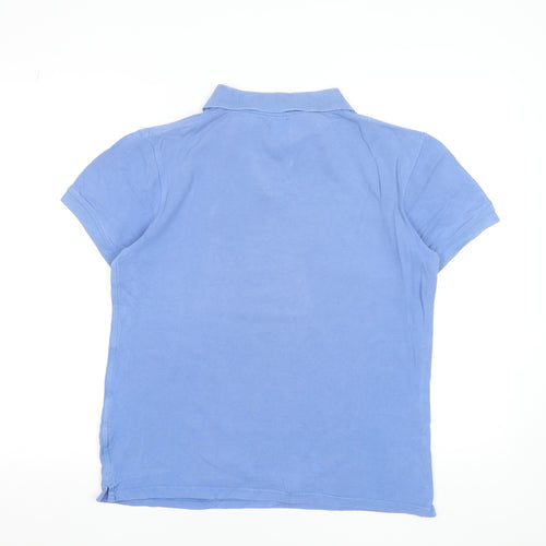 Jack Wills Men Blue S Regular Fit Cotton Polo Shirt