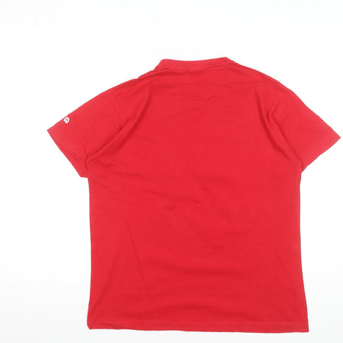 Le Tour de France Men's Red Cotton Cycling Graphic T-Shirt Size S