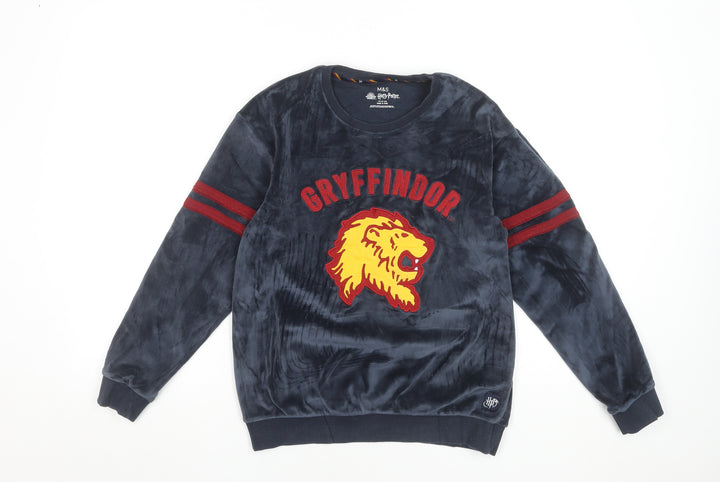 Marks and Spencer Boys Gryffindor Navy Velour Sweatshirt 12-13 Years