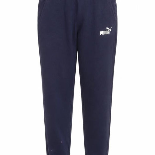 Puma Men's Blue Joggers M Fleece Sweatpants Elastic Waist