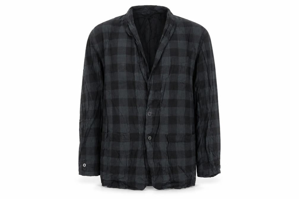 French Connection Men’s Grey Check Blazer L Regular Fit Cotton Jacket