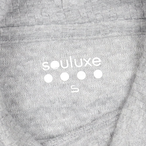 Souluxe Women’s Grey Roll Neck Long Sleeve Basic Top Size S