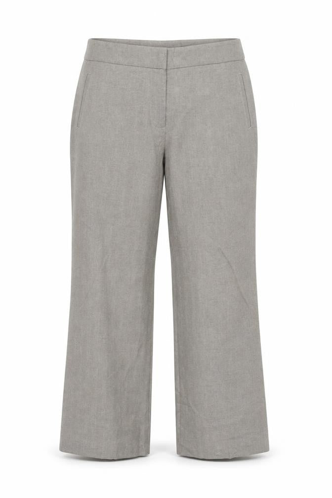 Marks and Spencer Women Beige Straight Leg Trousers Size 16 Polyester Workwear