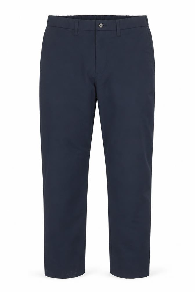 Lands' End Men's Blue Slim Fit Chino Trousers Size 34