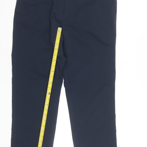 Lands' End Men's Blue Slim Fit Chino Trousers Size 34
