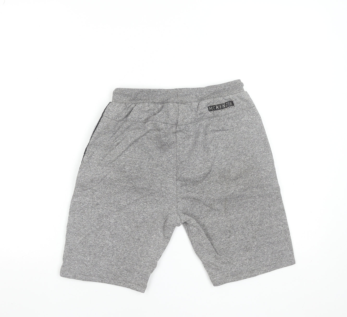 McKenzie Boys Grey Sweat Shorts 12-13 Years Regular Fit Drawstring Pockets