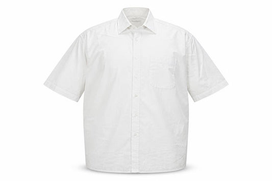 Pierre Cardin Men's White 2XL Short Sleeve Formal Dress Shirt