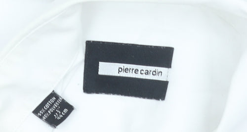 Pierre Cardin Men's White 2XL Short Sleeve Formal Dress Shirt