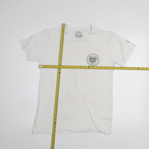 Modern Streets Men White Small Graphic Print Cereal Killer T-Shirt