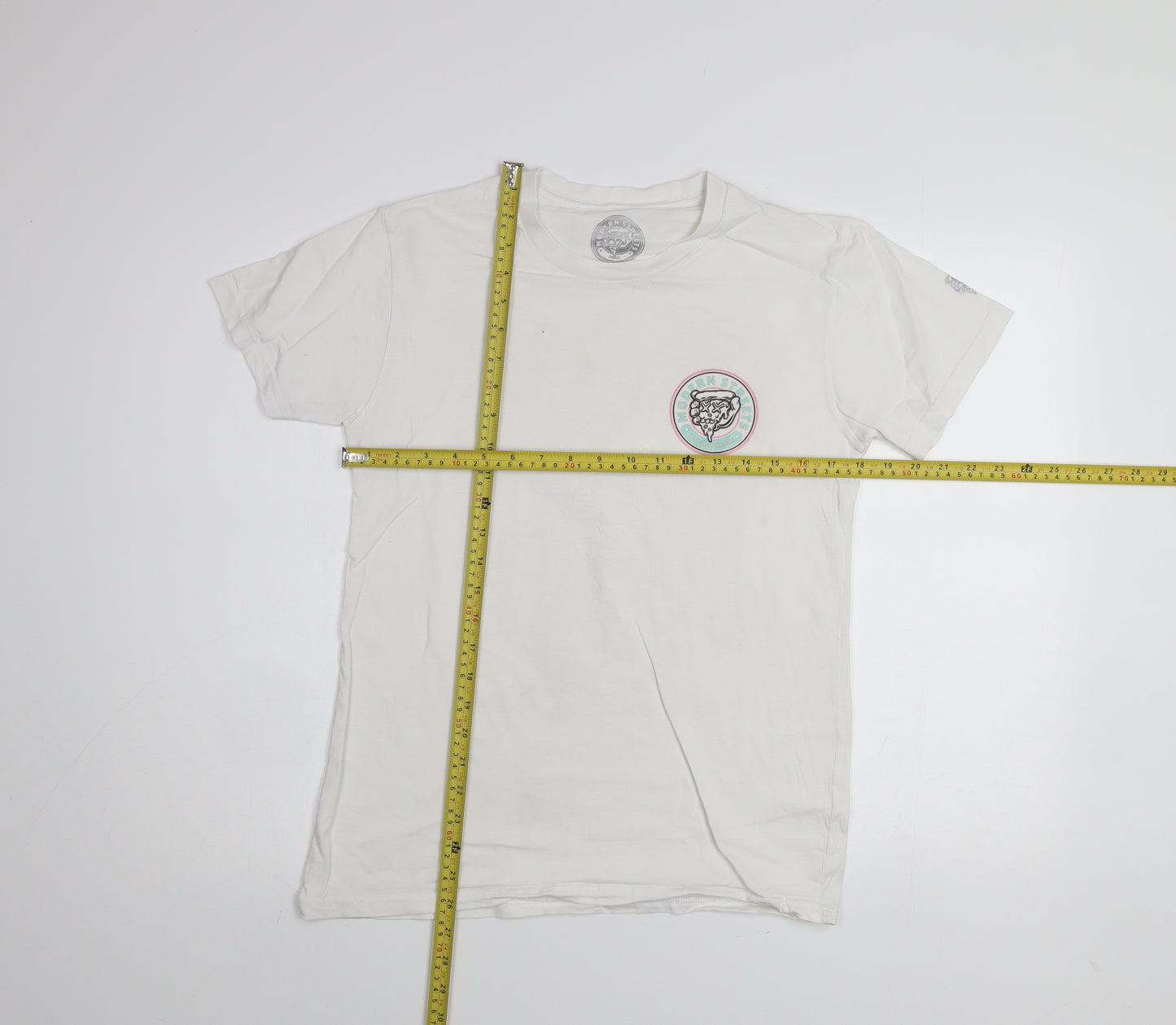 Modern Streets Men White Small Graphic Print Cereal Killer T-Shirt