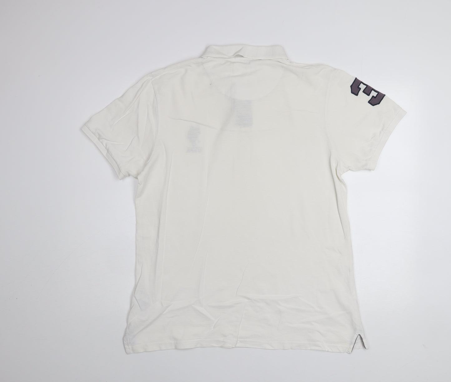 U.S. Polo Assn. Men's White Regular Fit Cotton Polo Shirt XL