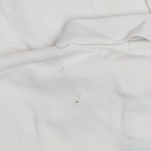 U.S. Polo Assn. Men's White Regular Fit Cotton Polo Shirt XL