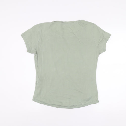 Diesel Men's Green Cotton Crew Neck Short Sleeve T-Shirt Size S