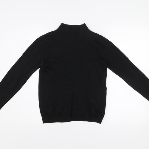 COLLUSION Women's Black Mock Neck Knit Jumper Size 8