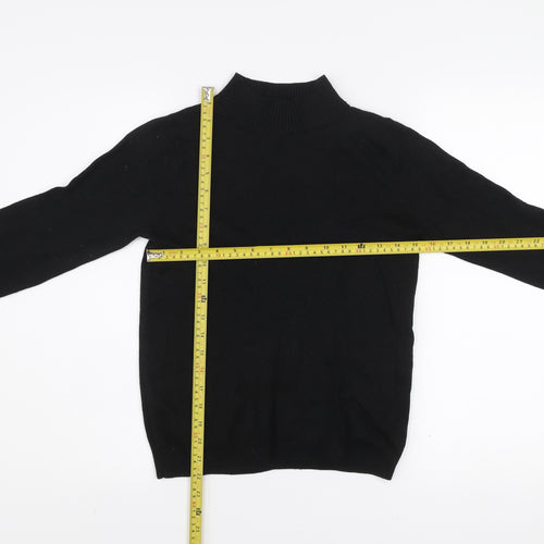 COLLUSION Women's Black Mock Neck Knit Jumper Size 8