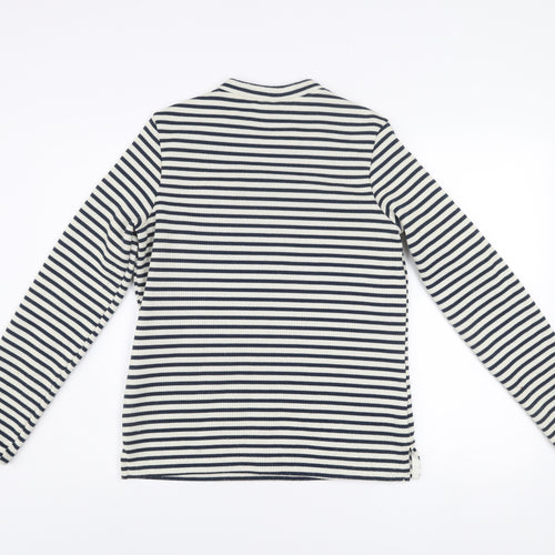 Craghoppers Women's Navy Stripe Crew Neck Jumper UK 12 Long Sleeve