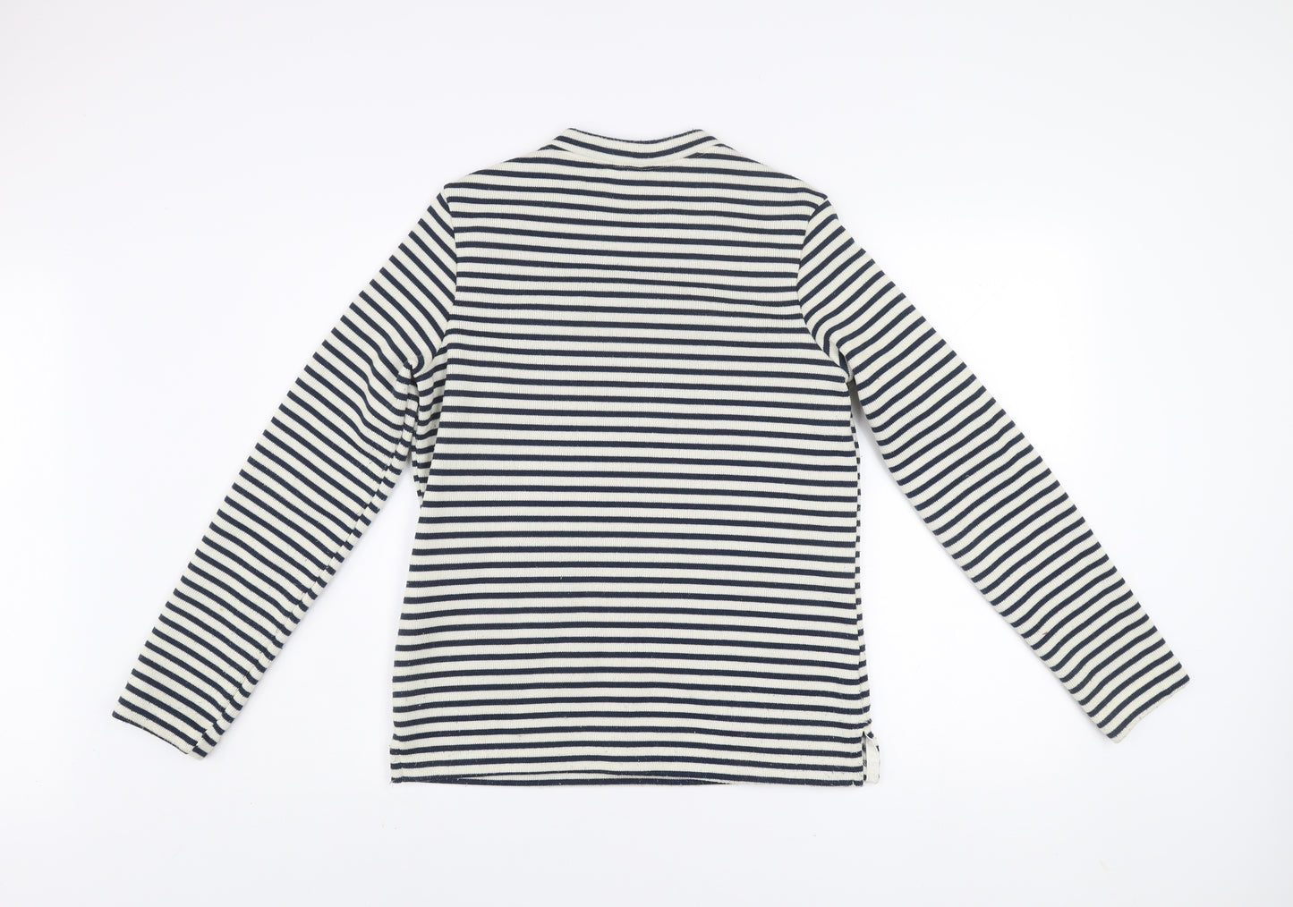 Craghoppers Women's Navy Stripe Crew Neck Jumper UK 12 Long Sleeve