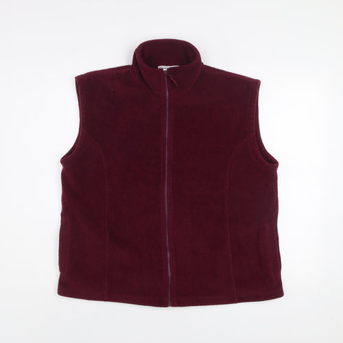 EXE Collection Mens Red Fleece Bodywarmer M Full Zip Waistcoat