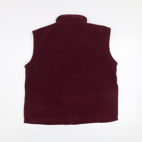 EXE Collection Mens Red Fleece Bodywarmer M Full Zip Waistcoat