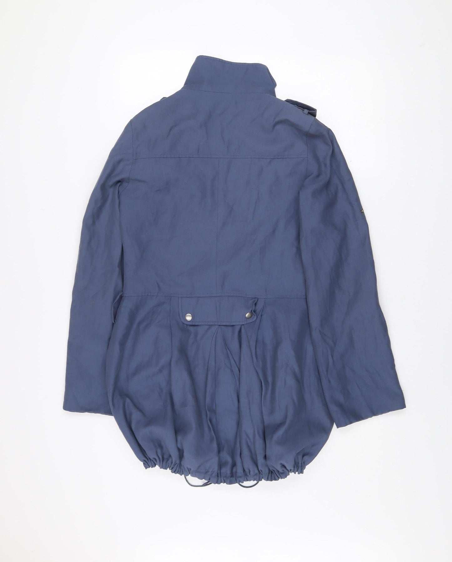 Warehouse Women’s Blue Military Jacket Size 8 Cotton Blend