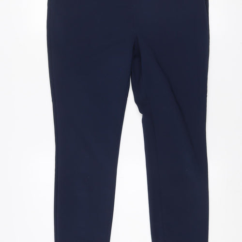 Dunnes Women's Blue Slim Fit Tailored Trousers Size 12