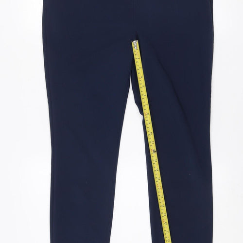 Dunnes Women's Blue Slim Fit Tailored Trousers Size 12
