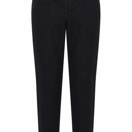 Next Women Black Slim Fit Tailored Cotton Trousers Size 12