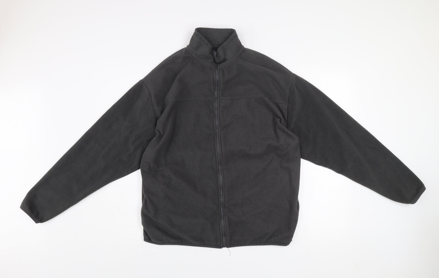 ASOS DESIGN Men's Black Fleece Zip Jacket Size S