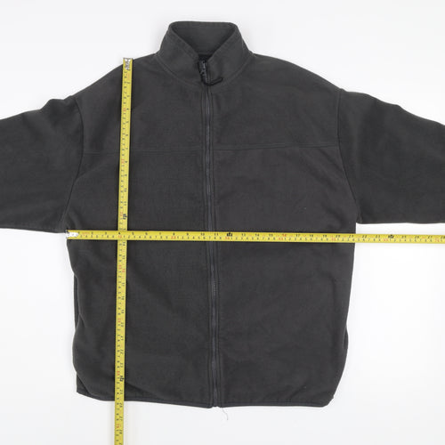 ASOS DESIGN Men's Black Fleece Zip Jacket Size S