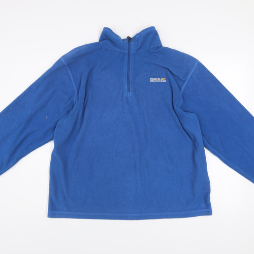 Regatta Men's Blue XL Fleece 1/4 Zip Pullover Sweatshirt